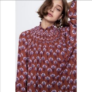 Zara Midi Collar Blouse